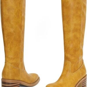 Elegant Mustard Boots